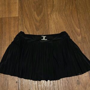 Vintage Y2K black micro mini skirt